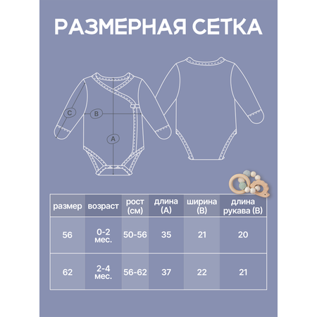 Боди 3 шт MomKid