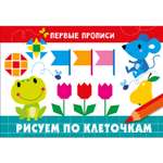 Книга Первые прописи Рисуем по клеточкам