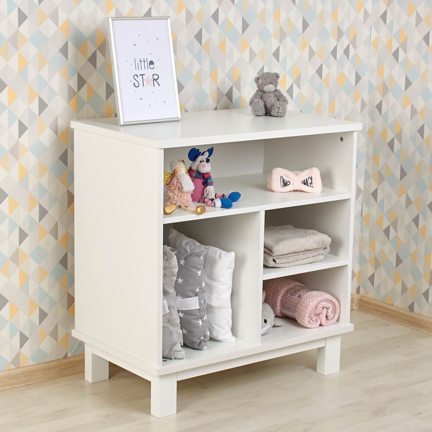 Комод для игрушек и книг Polini kids Белый - фото 11