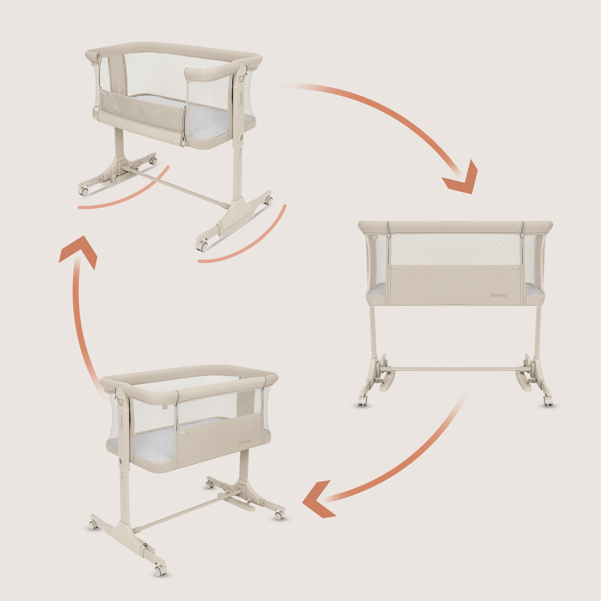 Колыбель Lionelo Pari бежевый - фото 2