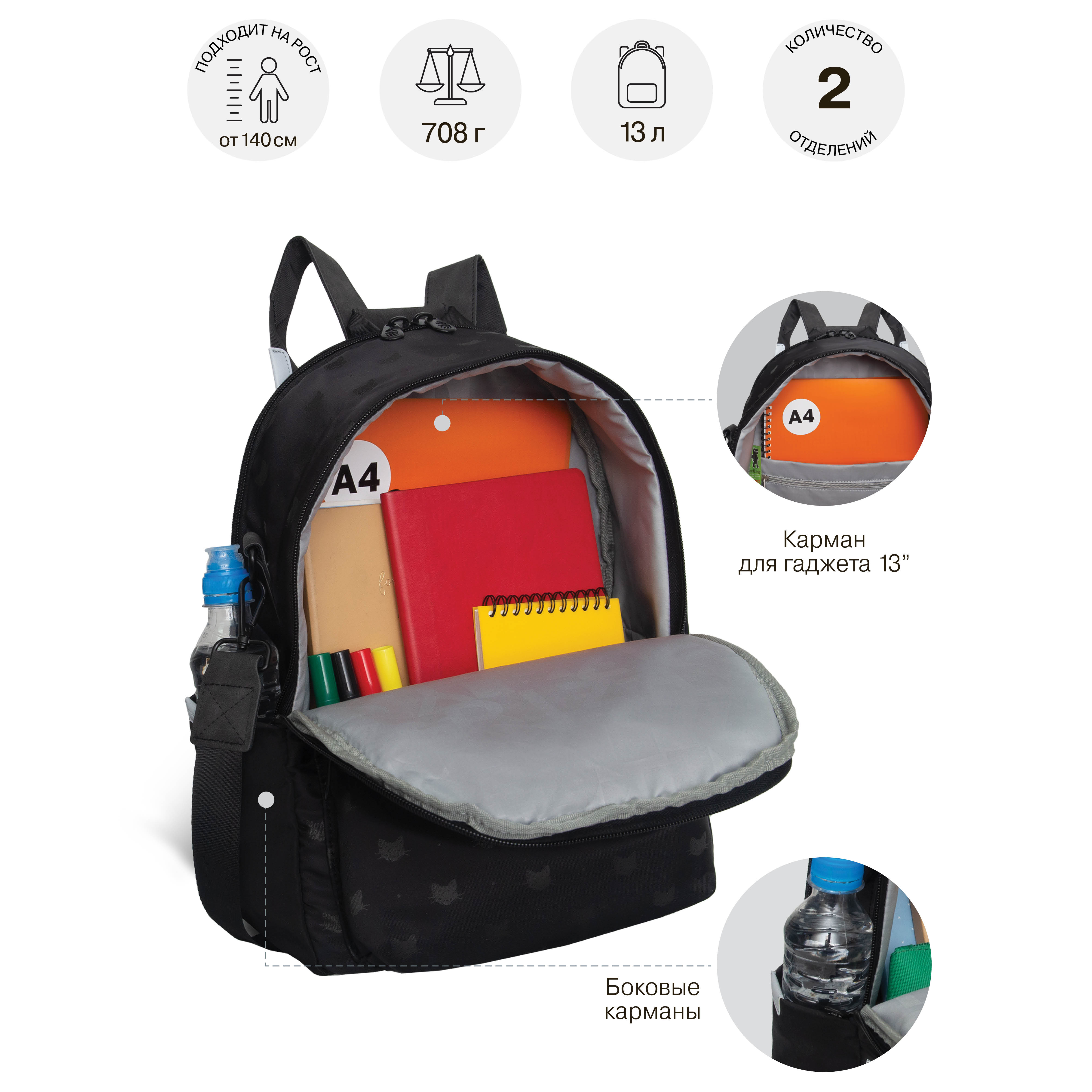 Рюкзак Grizzly для девочки - фото 9