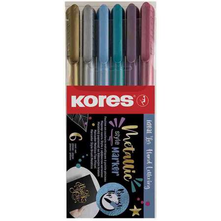 Маркеры Kores 6 цв.