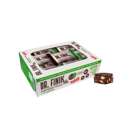 Полезные конфеты из фиников Dr.Finik Шоколадный трюфель с фундуком 300 г без сахара