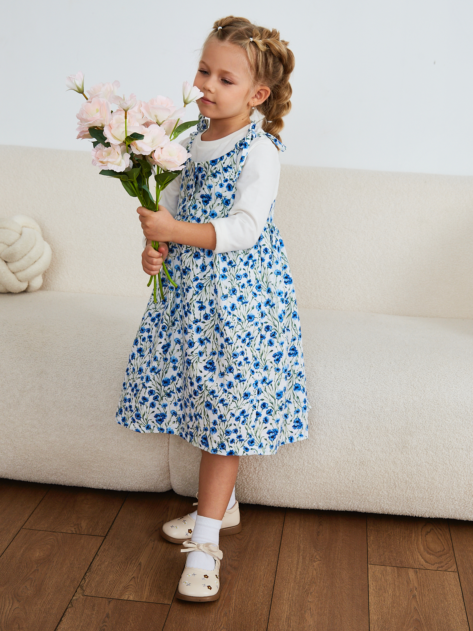 Сарафан MOUN сарафан_девочки_васильки - фото 15