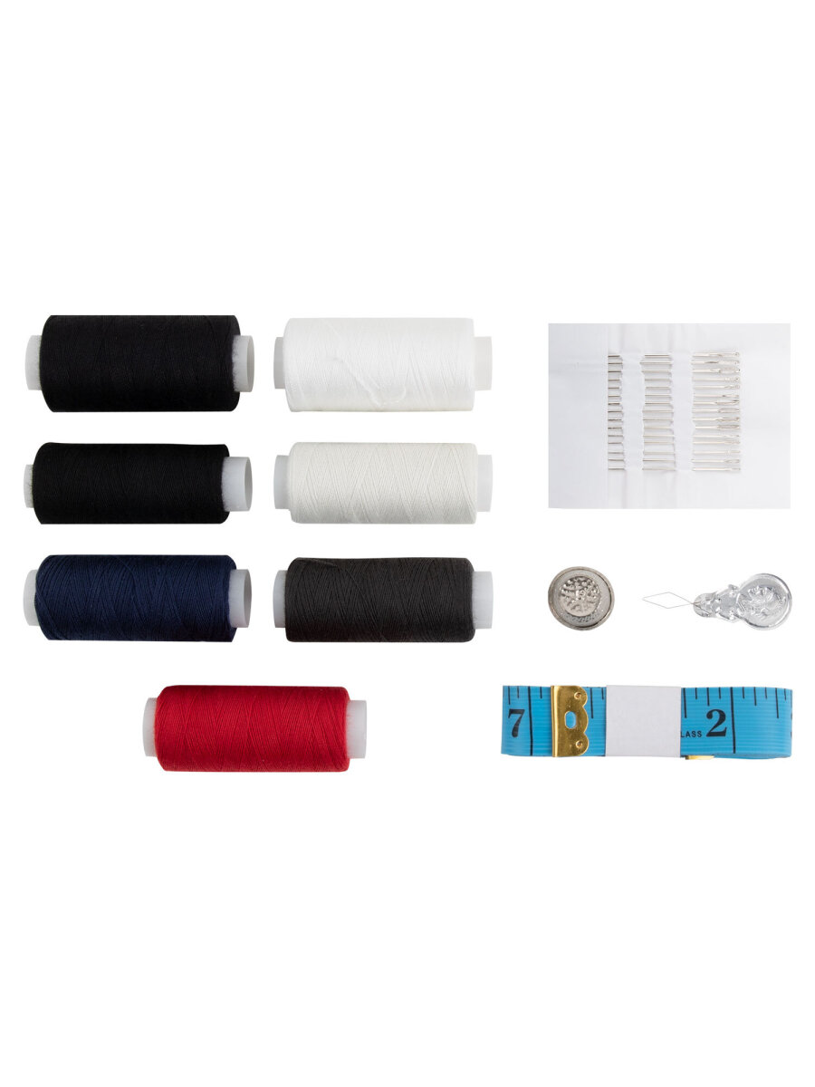 Нитки для шитья Develia армированные 35ЛЛ 100ЛЛ 200 м швейный набор 7 штук с иголками - фото 4