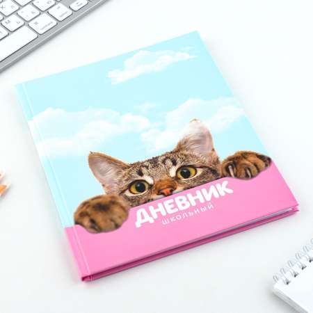Дневник ArtFox STUDY для 1-11 класса, в твердой обложке, 40 л. \"Котик\"