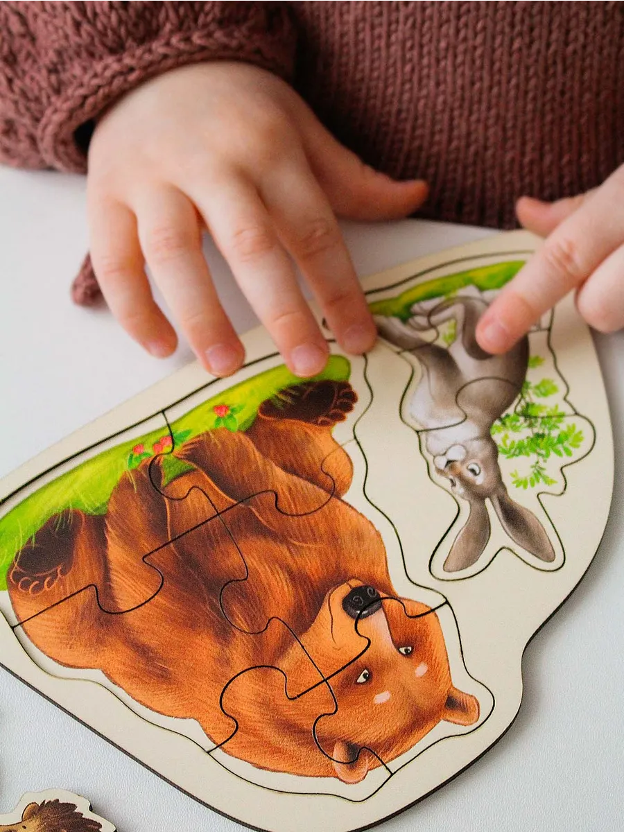 Пазл деревянный Raduga Kids Животные в лесу - фото 13