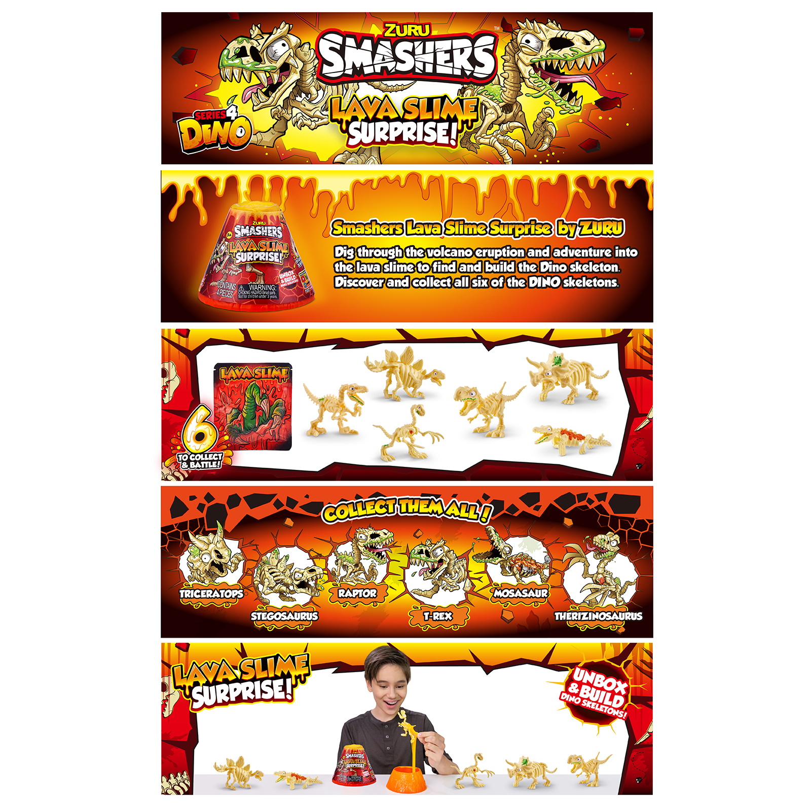 Игровой набор Zuru Smashers Вулкан - фото 16