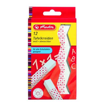 Мел сухой Herlitz 12 шт.