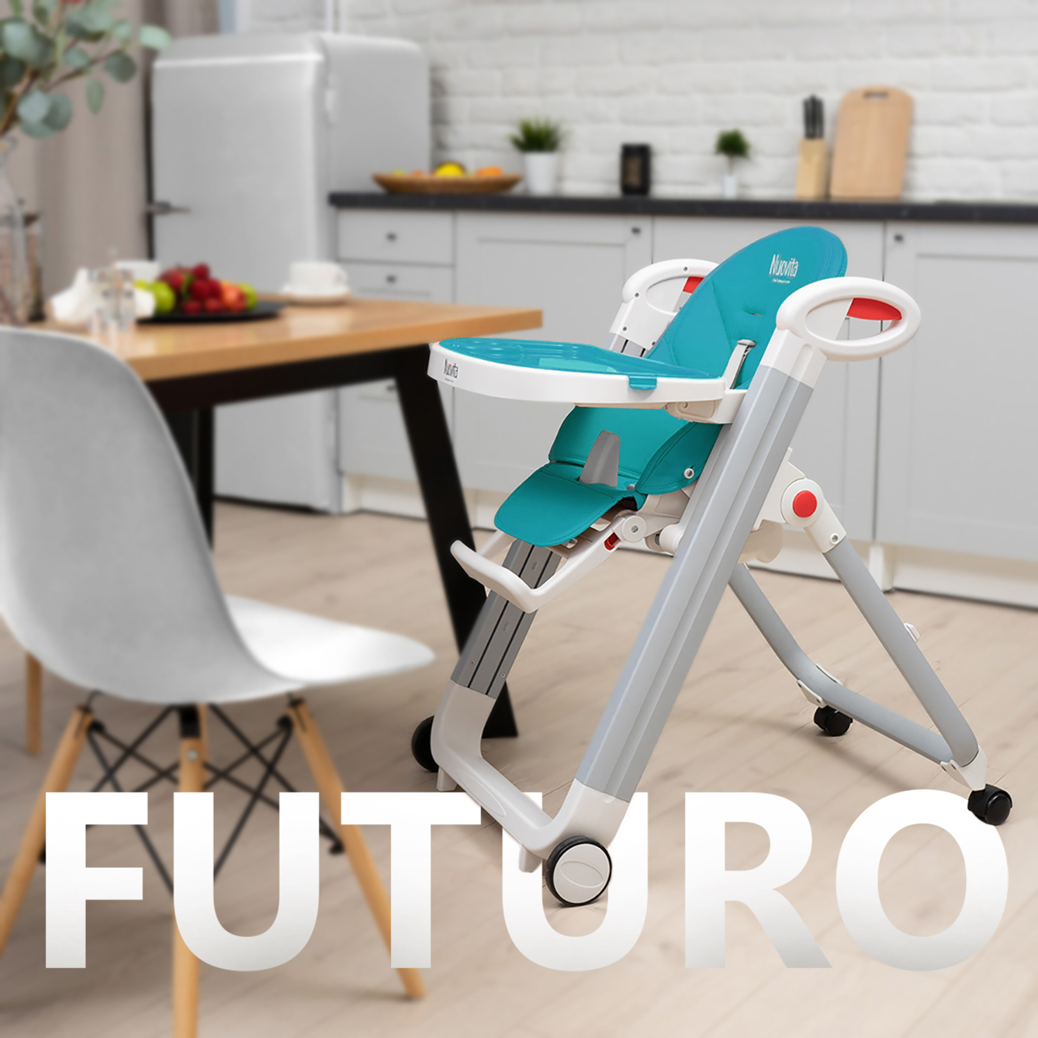 Стульчик для кормления Nuovita Futuro Bianco классический - фото 7