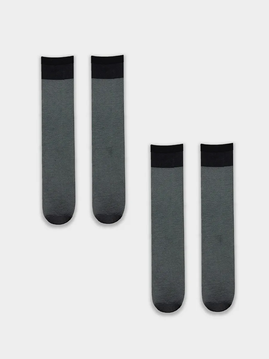 Гольфы 2 пары ORODORO 244/244 NM2/nero-2/ - фото 11