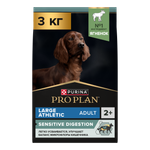 Корм сухой для собак PRO PLAN SENSITIVE DIGESTION 3 кг с ягненком для крупных пород