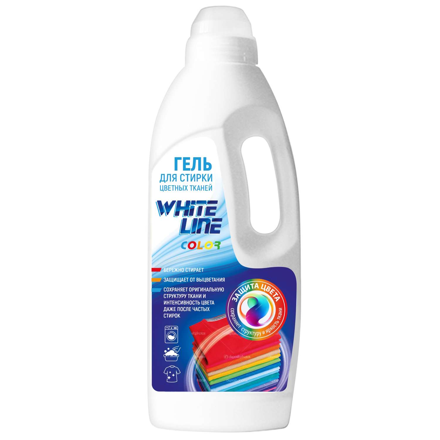Гель для стирки WHITE LINE для цветного белья 1л - фото 1