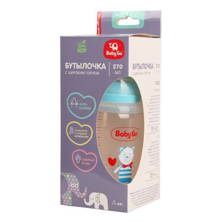 Бутылочка BabyGo 270 мл 1 шт.