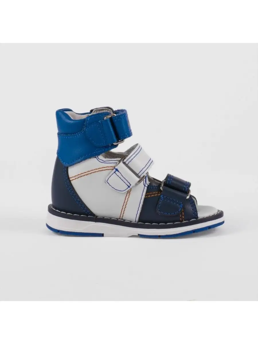 Сандалии ORTMANN kids 26.16_Sven_белый/синий - фото 2