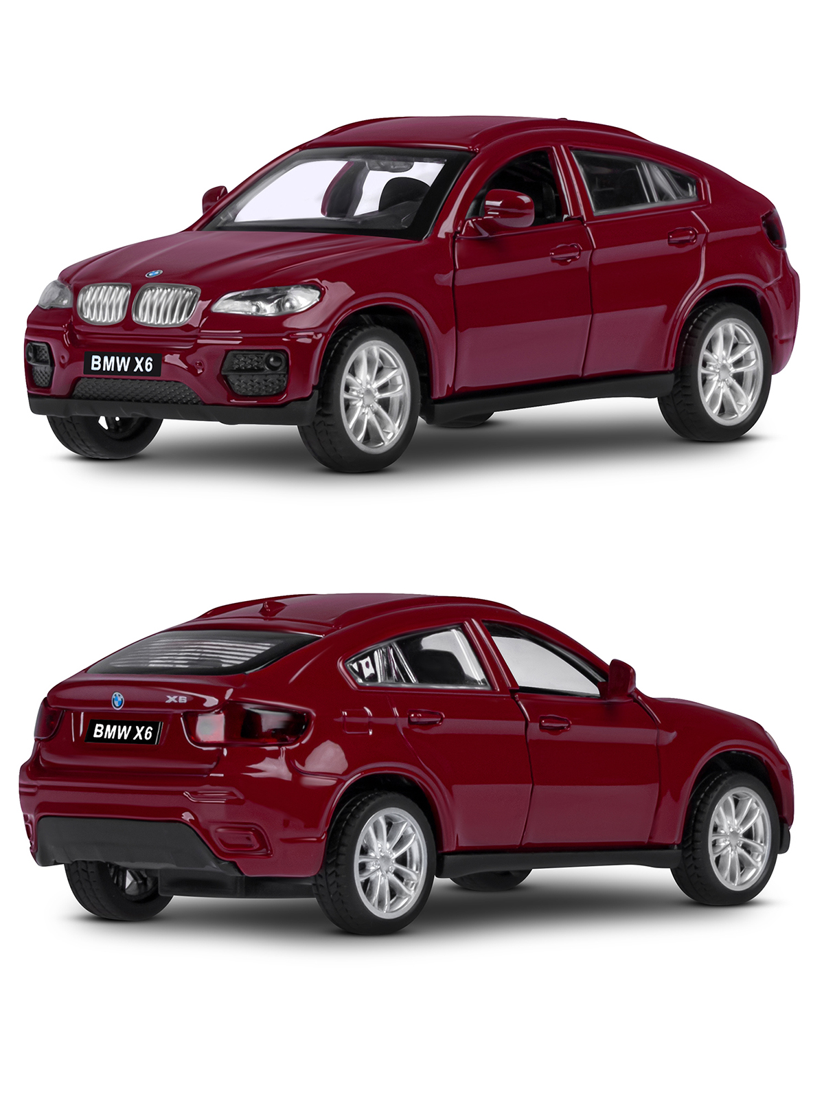 Внедорожник АВТОпанорама BMW X6 1:43 JB1251252 - фото 6