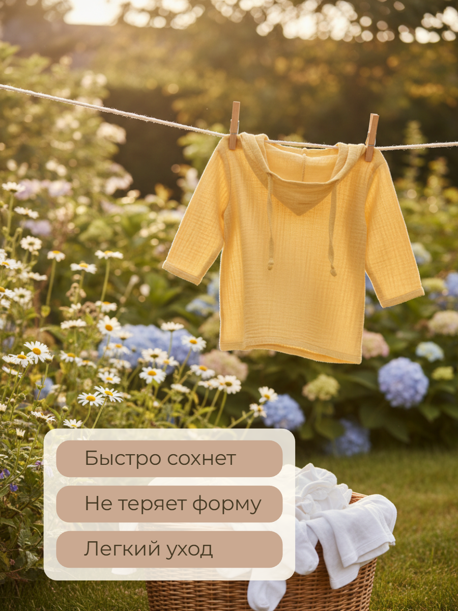 Туника КВАРК лук Туника горчица - фото 6