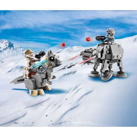 Конструктор LEGO Star Wars Микрофайтеры AT-AT vs таунтаун блочный