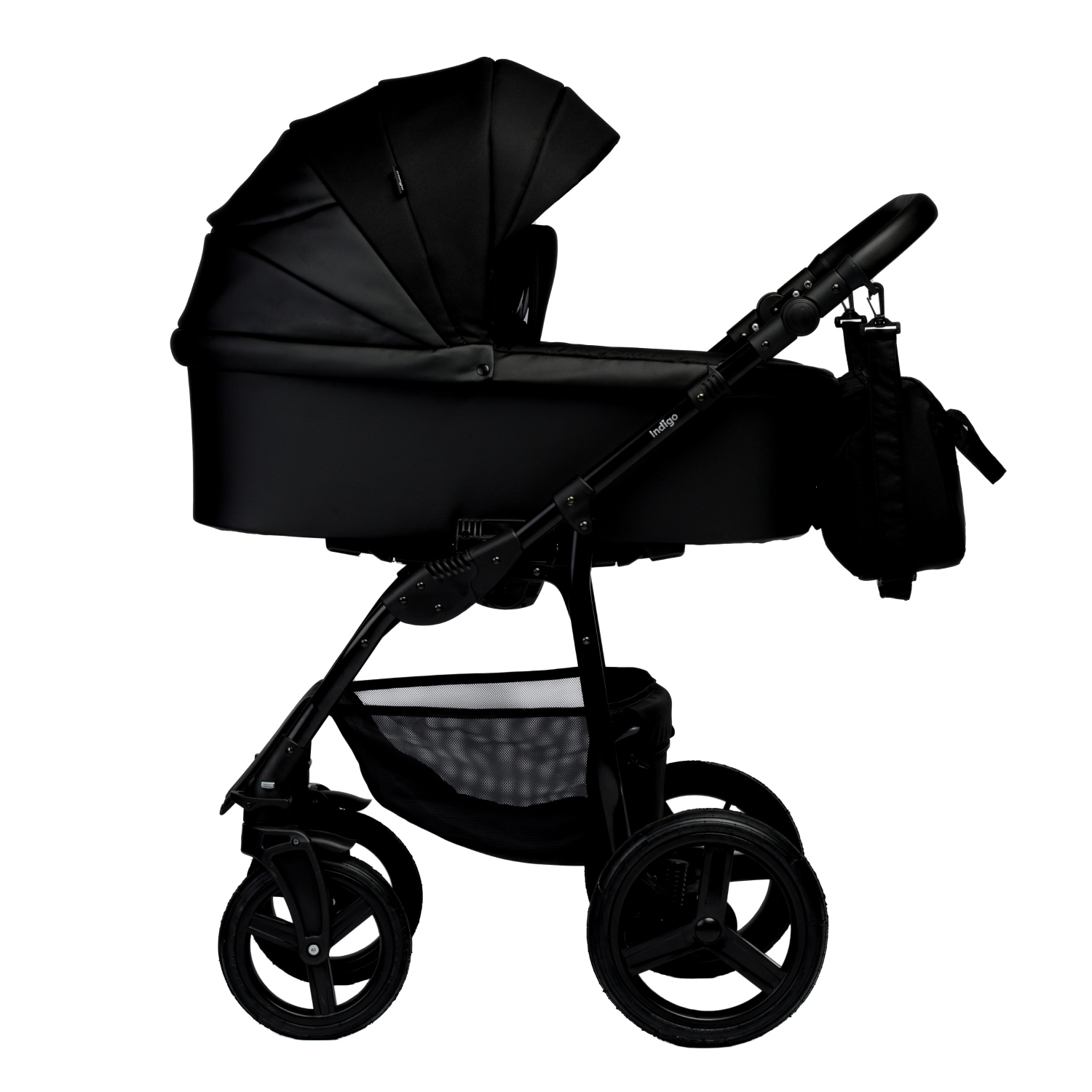 Коляска 2в1 Indigo Impulse Eco Ie 08 черный - фото 2