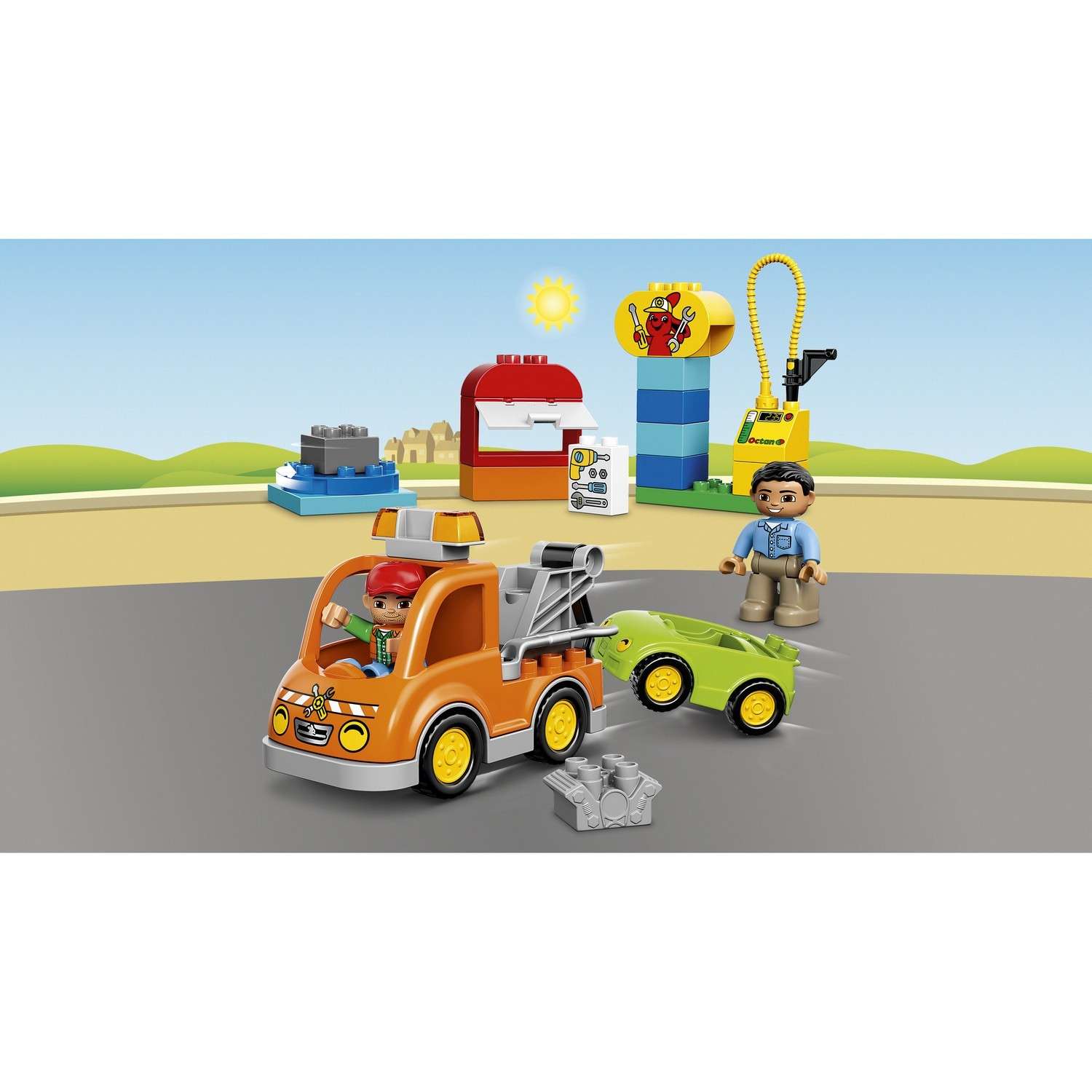 Конструктор LEGO DUPLO Буксировщик блочный - фото 4