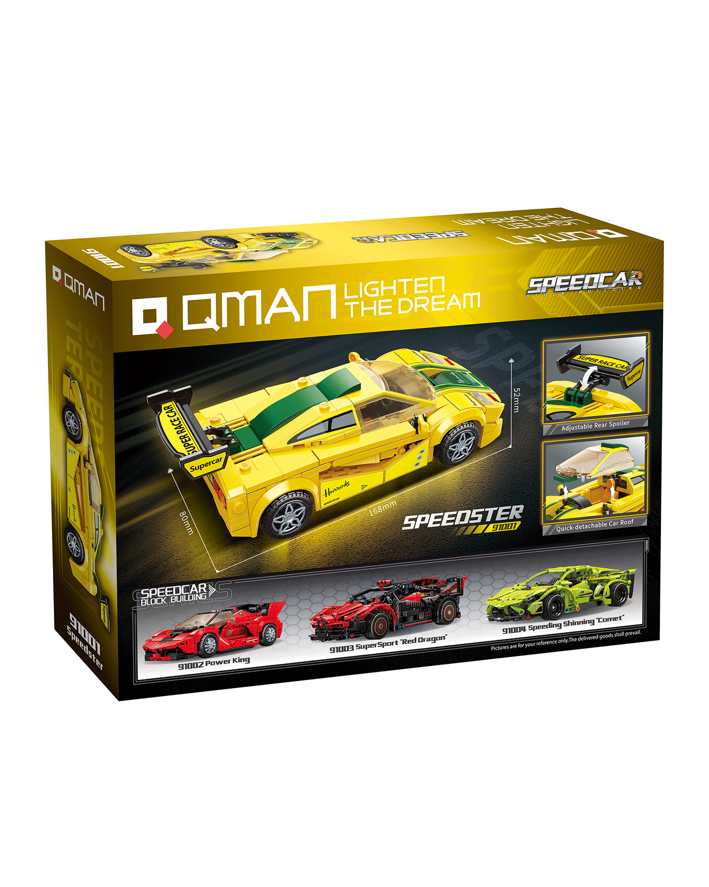 Конструктор QMAN Спидстер 282 дет. - фото 4