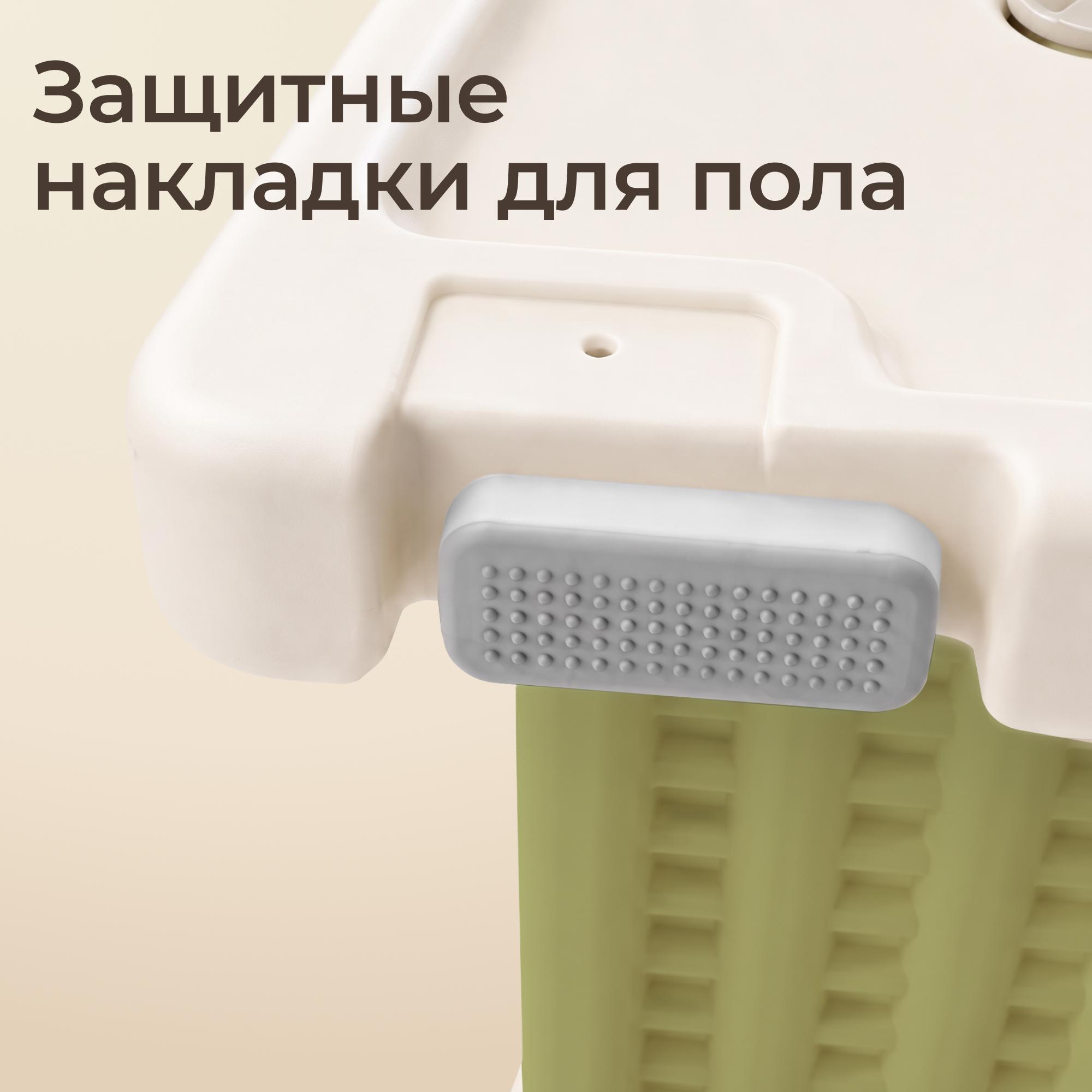 Стульчик для кормления UNIX Kids Basic зеленый - фото 7