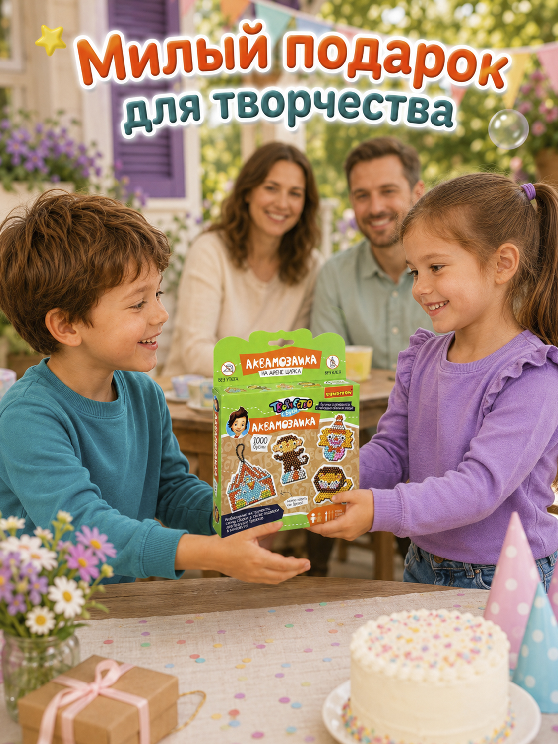 Аквамозаика Bondibon набор 1000 бусин 4 брелока - фото 10