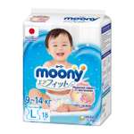 Подгузники Moony L (9-14 кг) 18 шт.