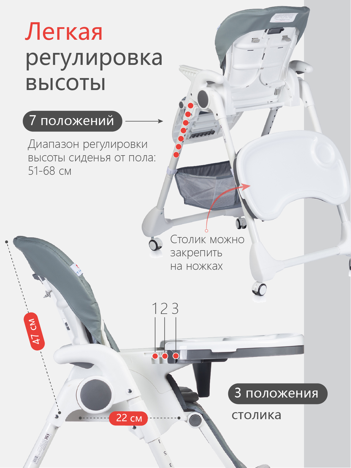 Стульчик для кормления Babyhit Topping - фото 6