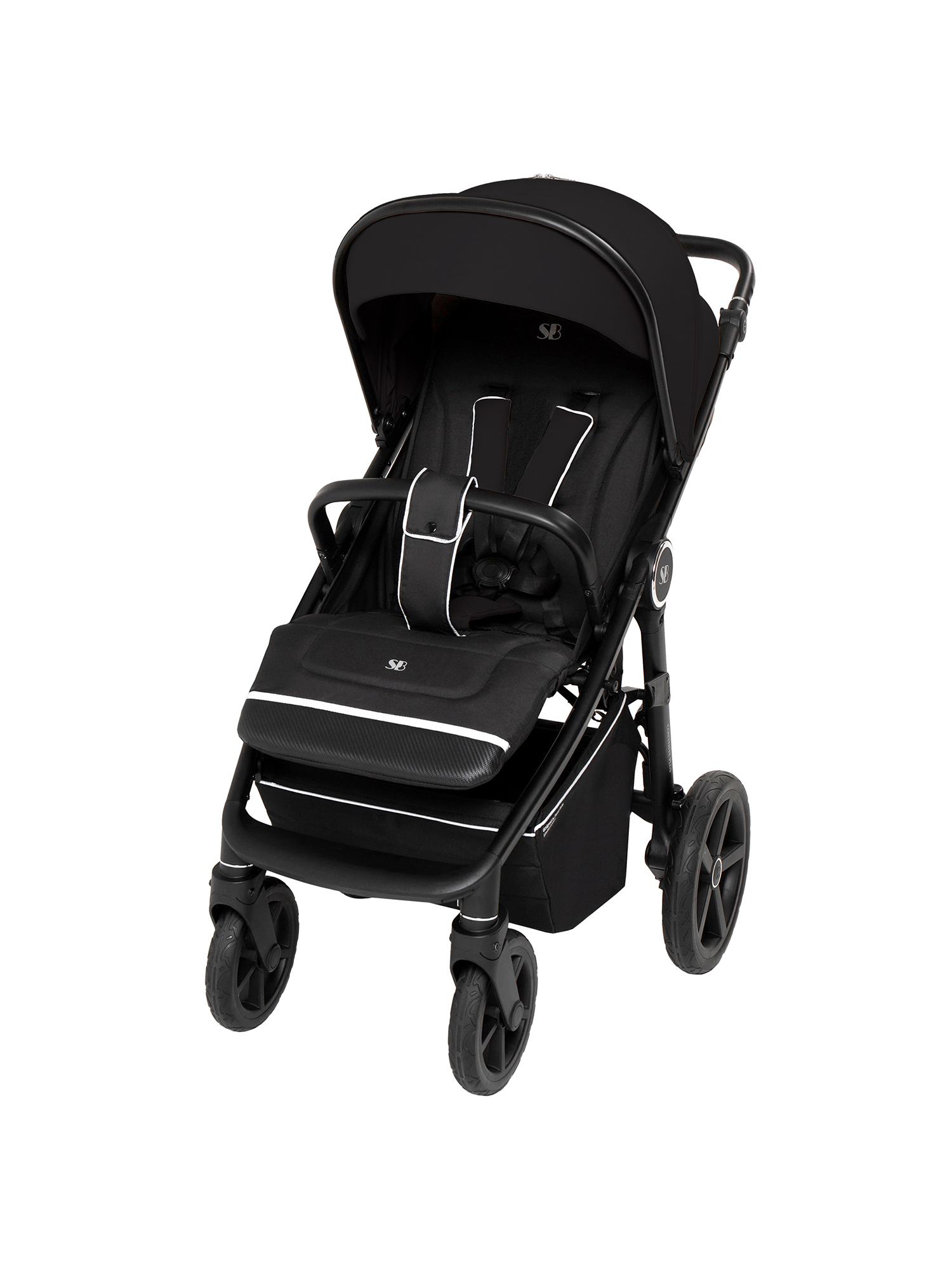 Коляска прогулочная Sweet Baby Contente Plus Basic Black черный - фото 12