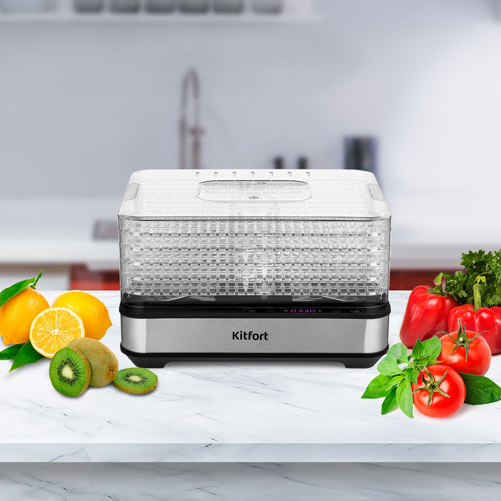 Сушилка для овощей и фруктов KITFORT КТ-1933 - фото 4