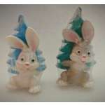 Свеча"Кролик с елкой"