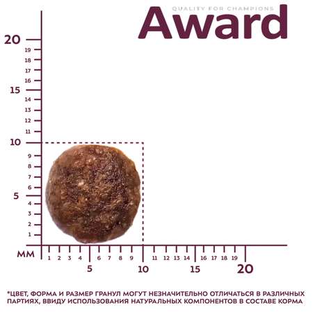 Корм для кошек AWARD 1.5 кг курицей с добавлением клюквы цикория и рыбьего жира Urinary для профилактики сухой