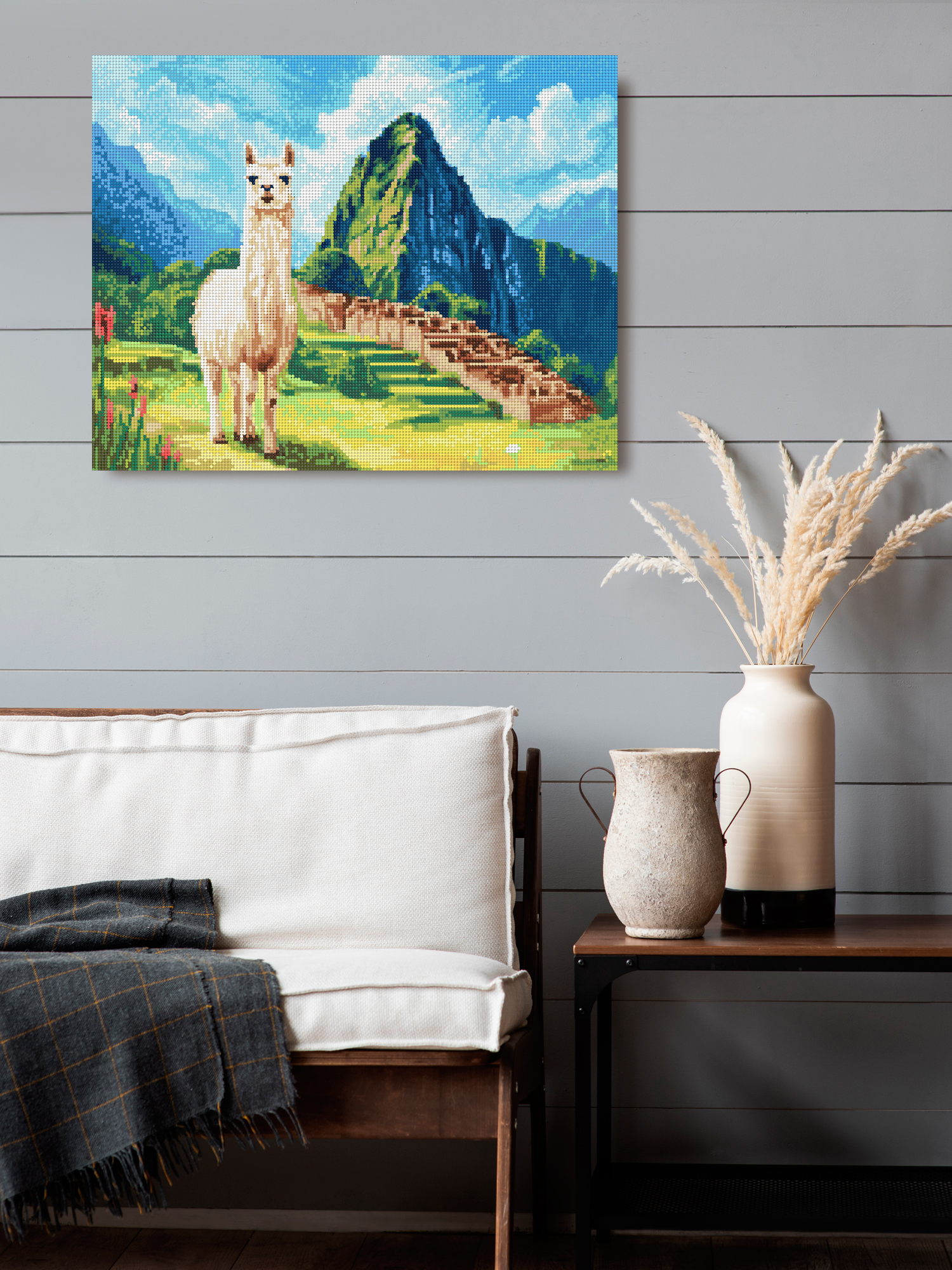 Алмазная мозаика Art on Canvas Лама в горах в ассортименте - фото 3