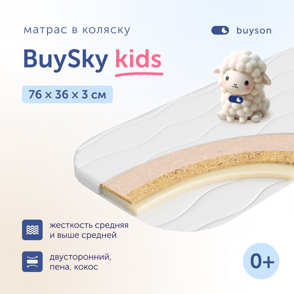 Матрас buyson BuySky MT076*0360003292267 - фото 1