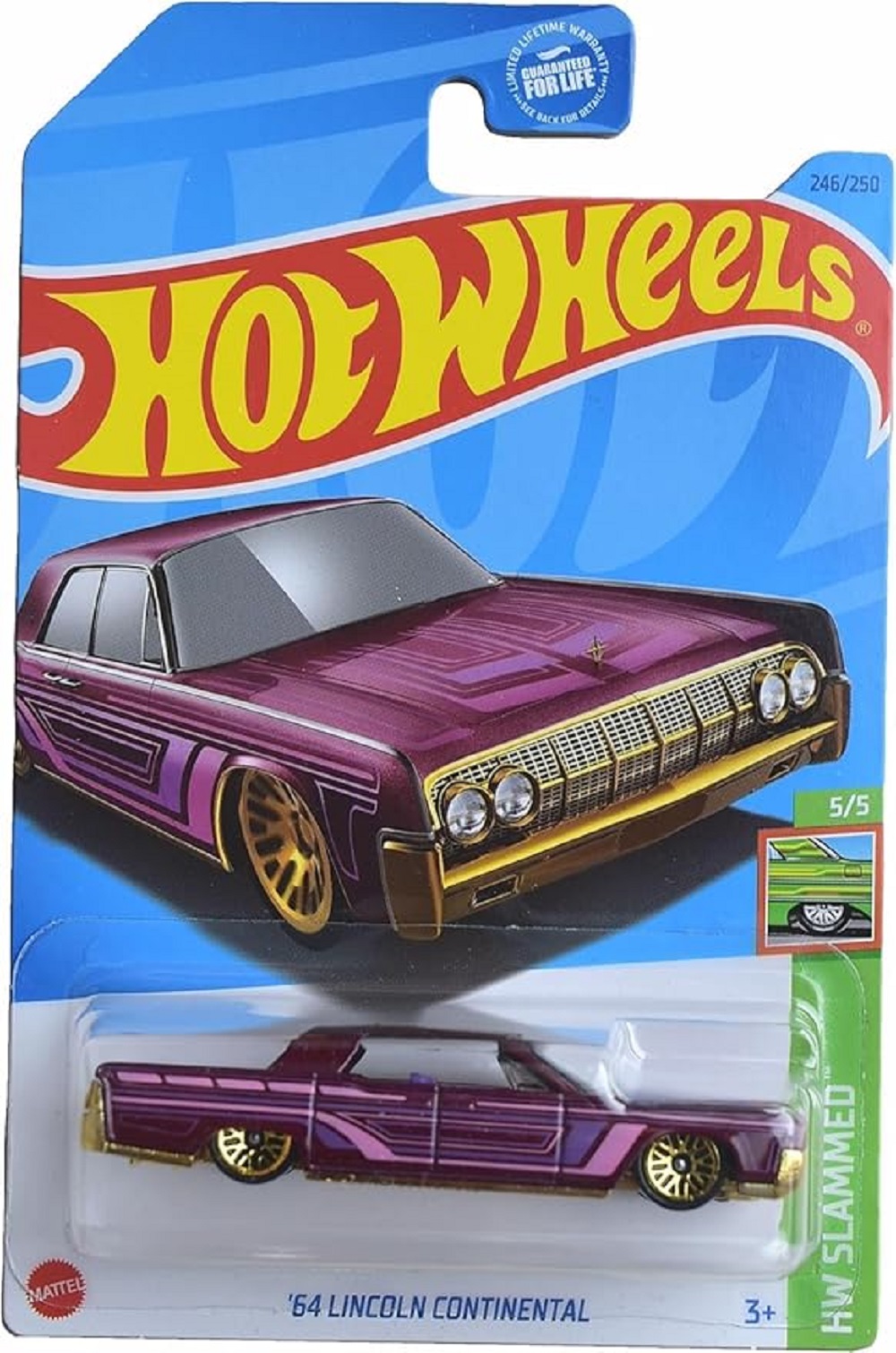 Автомобиль Hot Wheels Lincoln Continental 1:64 08581 - фото 1