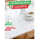 Скатерть ПВХ DASWERK силиконовая прозрачная клеенка 120х75 см 0.8 мм