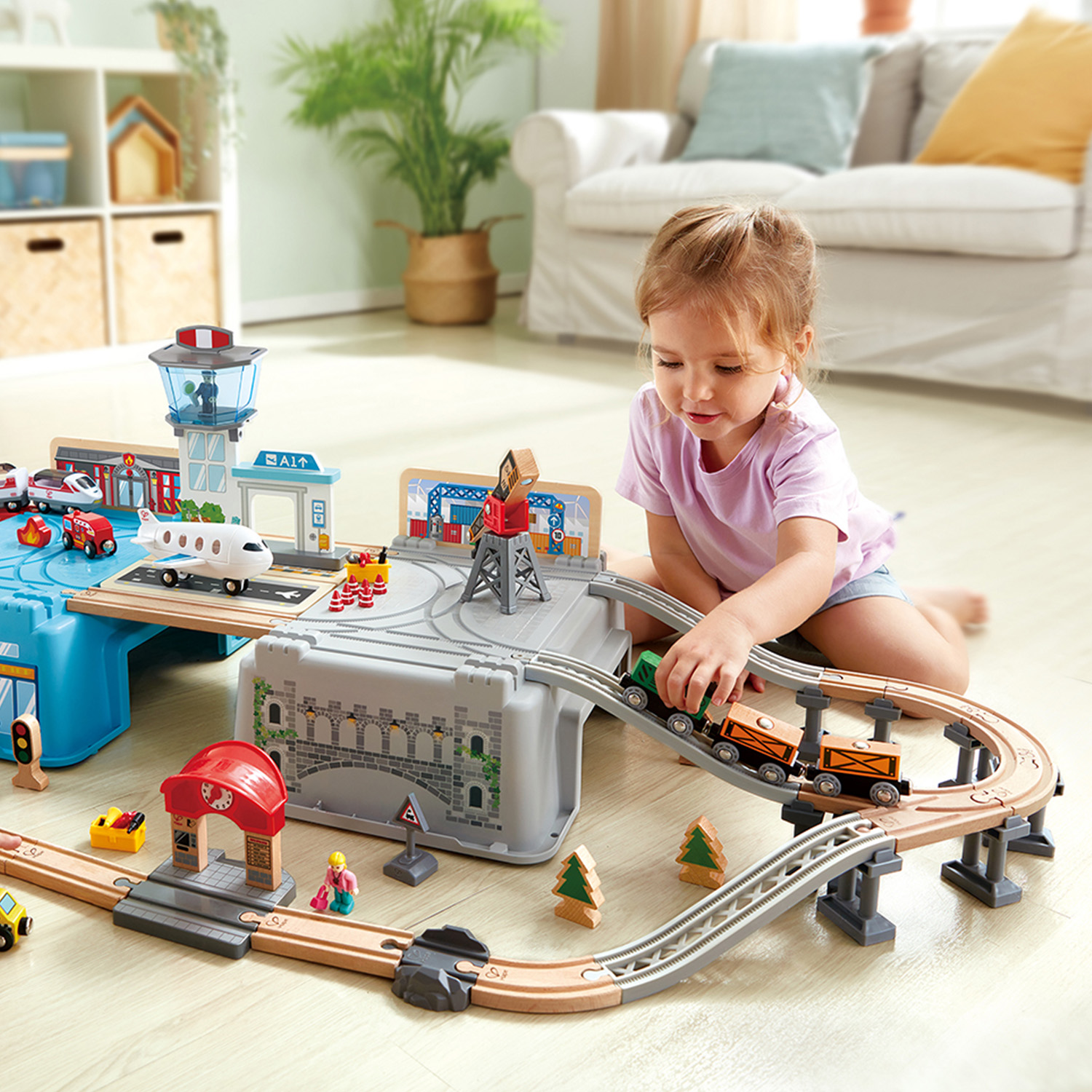 Набор железнодорожный Hape E3773_HP - фото 3