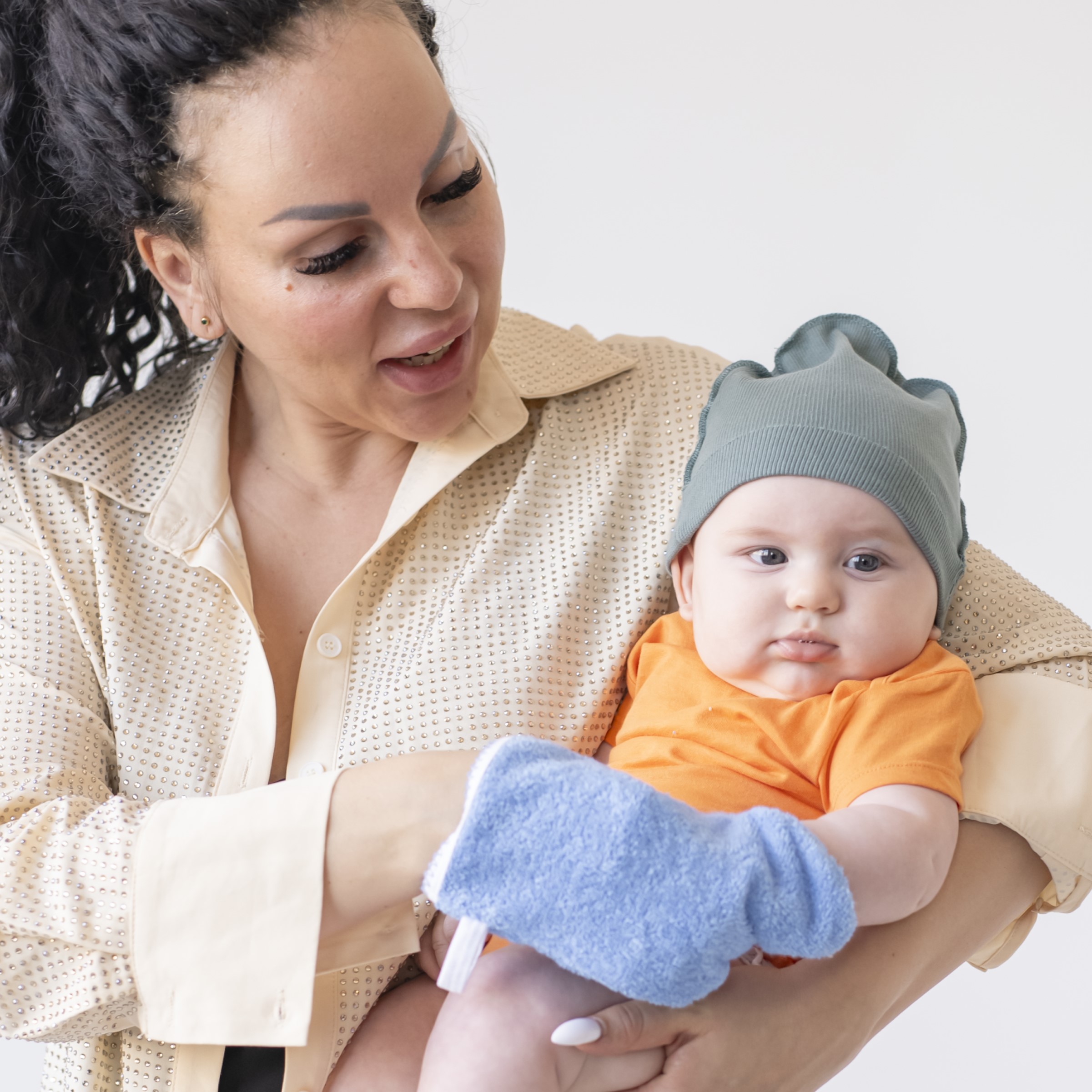 Рукавичка, мочалка Uviton махровая в ассортименте - фото 11