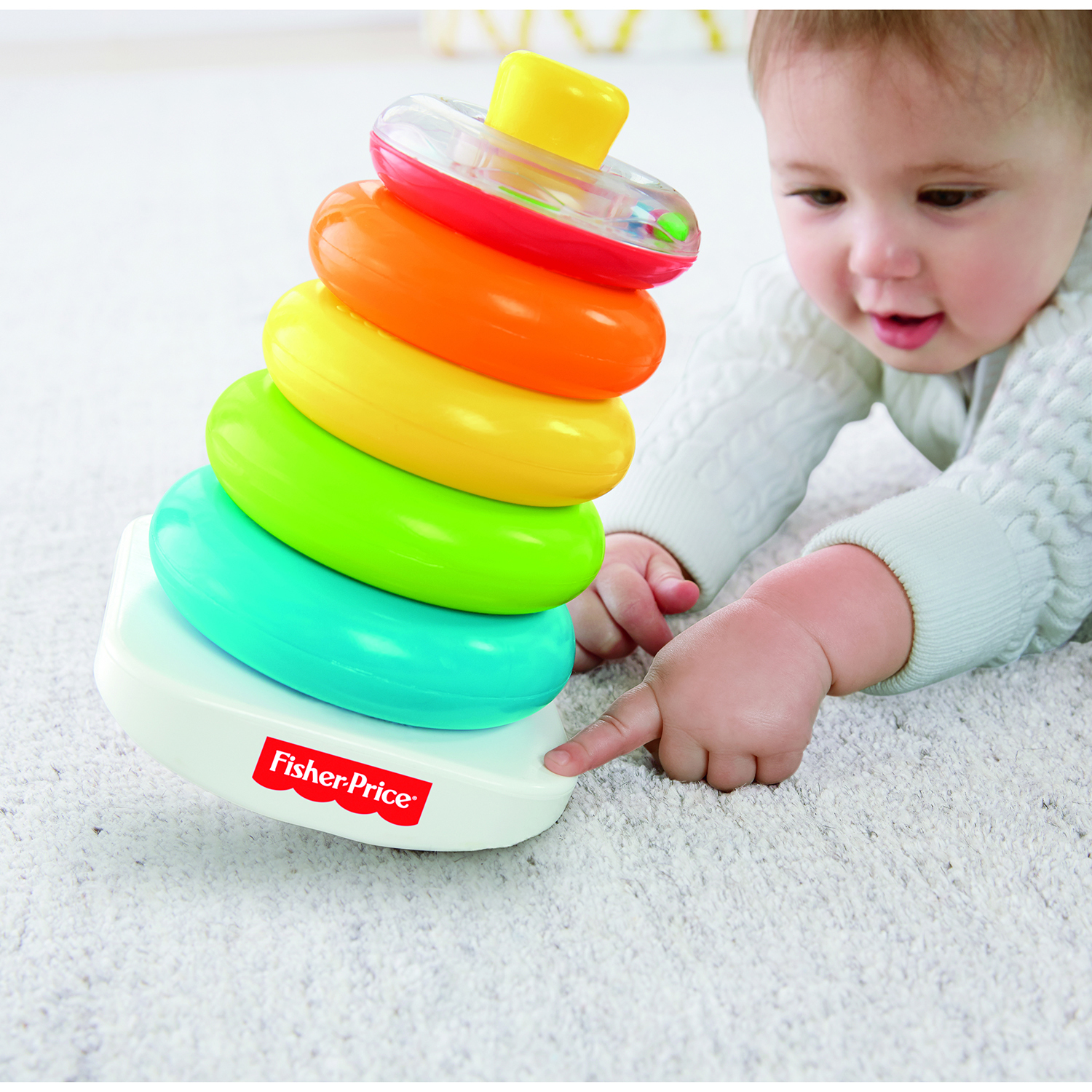Игрушка Fisher Price пирамидка - фото 12