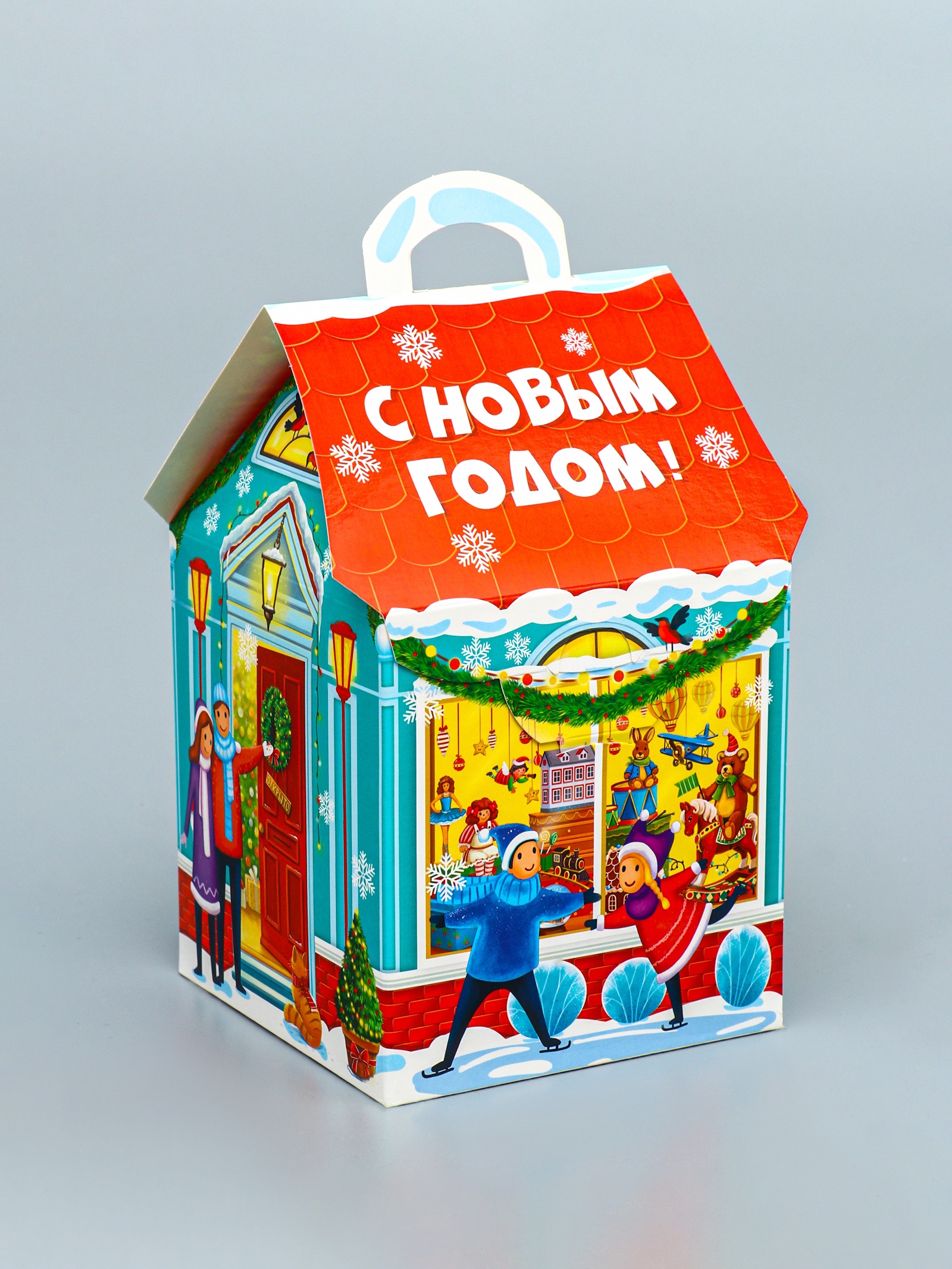 Подарочная коробка Sima-Land "Волшебная лавка", домик, 12 х 12 х 19 см - фото 2