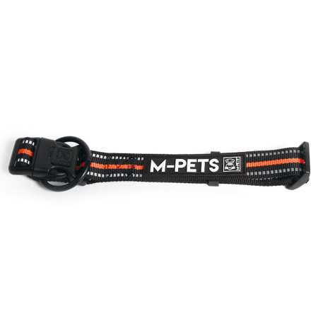 Ошейник для собак M-Pets S Оранжевый-Черный 10817699