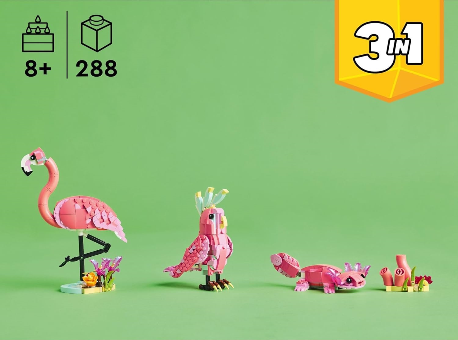 Конструктор LEGO Creator Розовый фламинго 288 дет. - фото 2