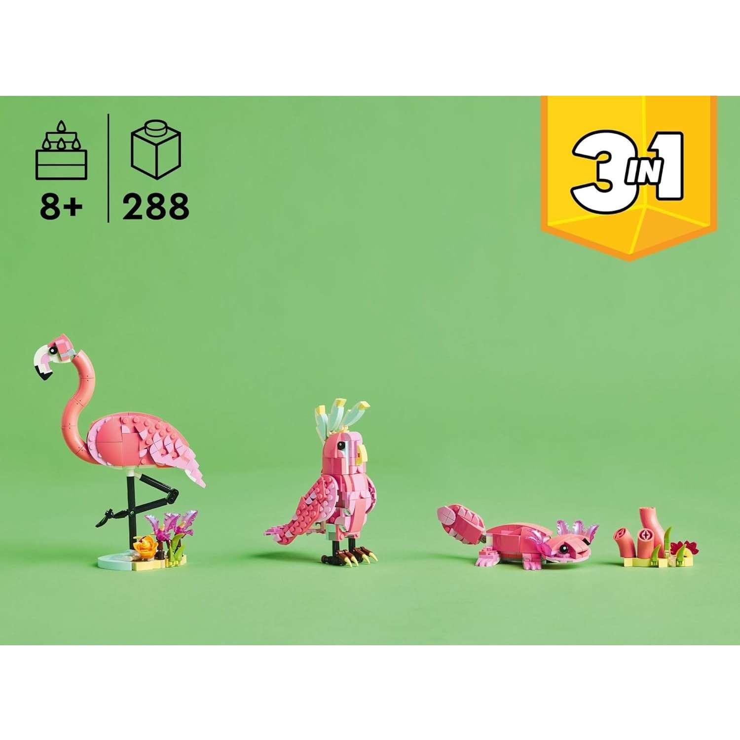 Конструктор LEGO Creator Розовый фламинго 288 дет. - фото 2