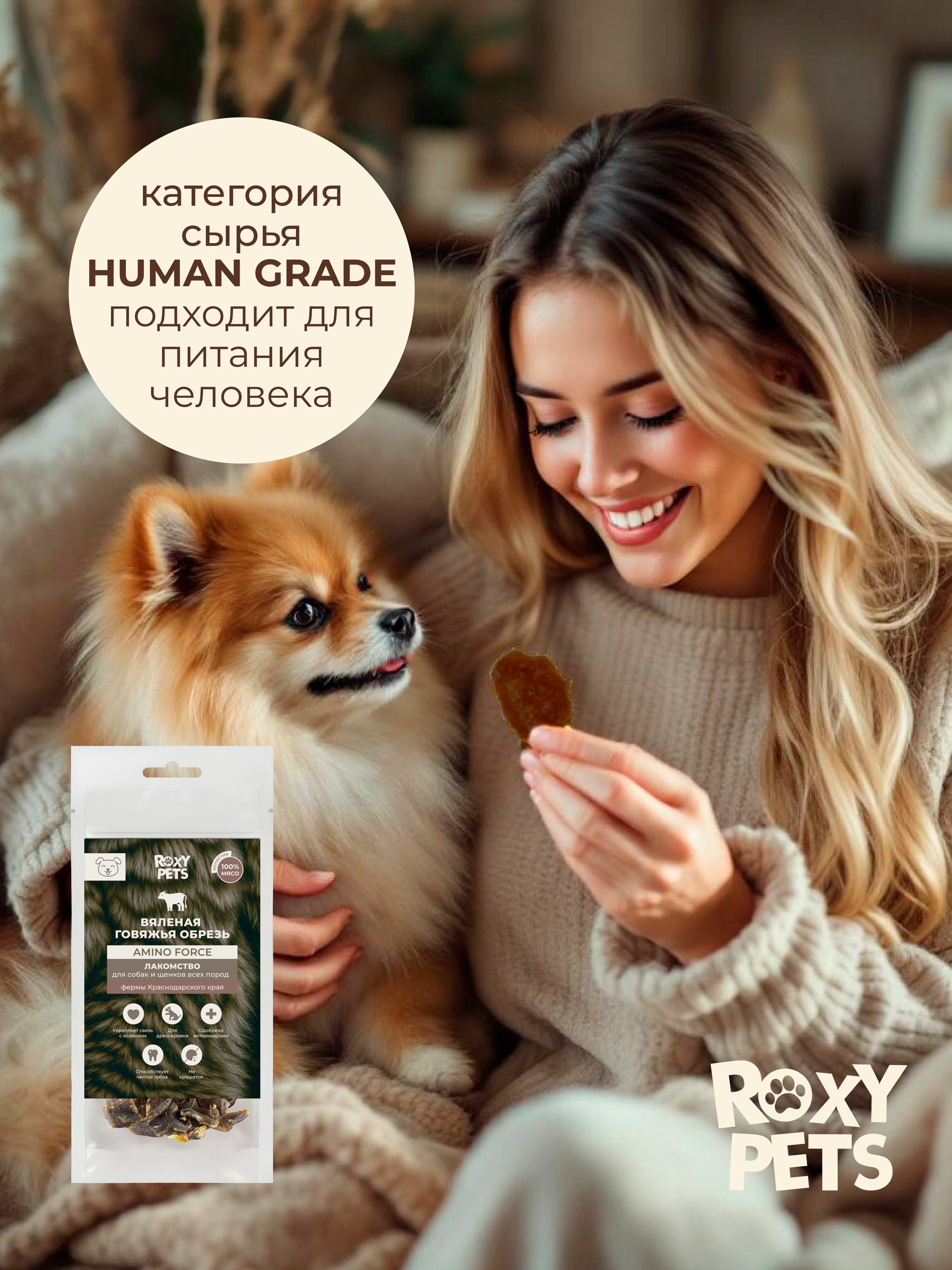 Лакомства для собак и щенков всех пород ROXY PETS из вяленой говяжьей обрези - фото 10