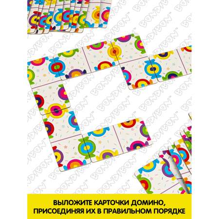 Настольная игра Bondibon развивающая домино Конфетки