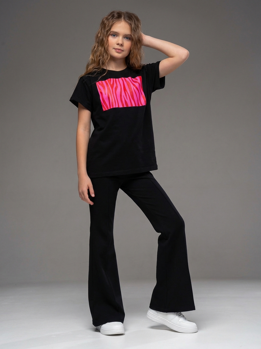 Футболка и брюки Looklie 0257FUchro - фото 1