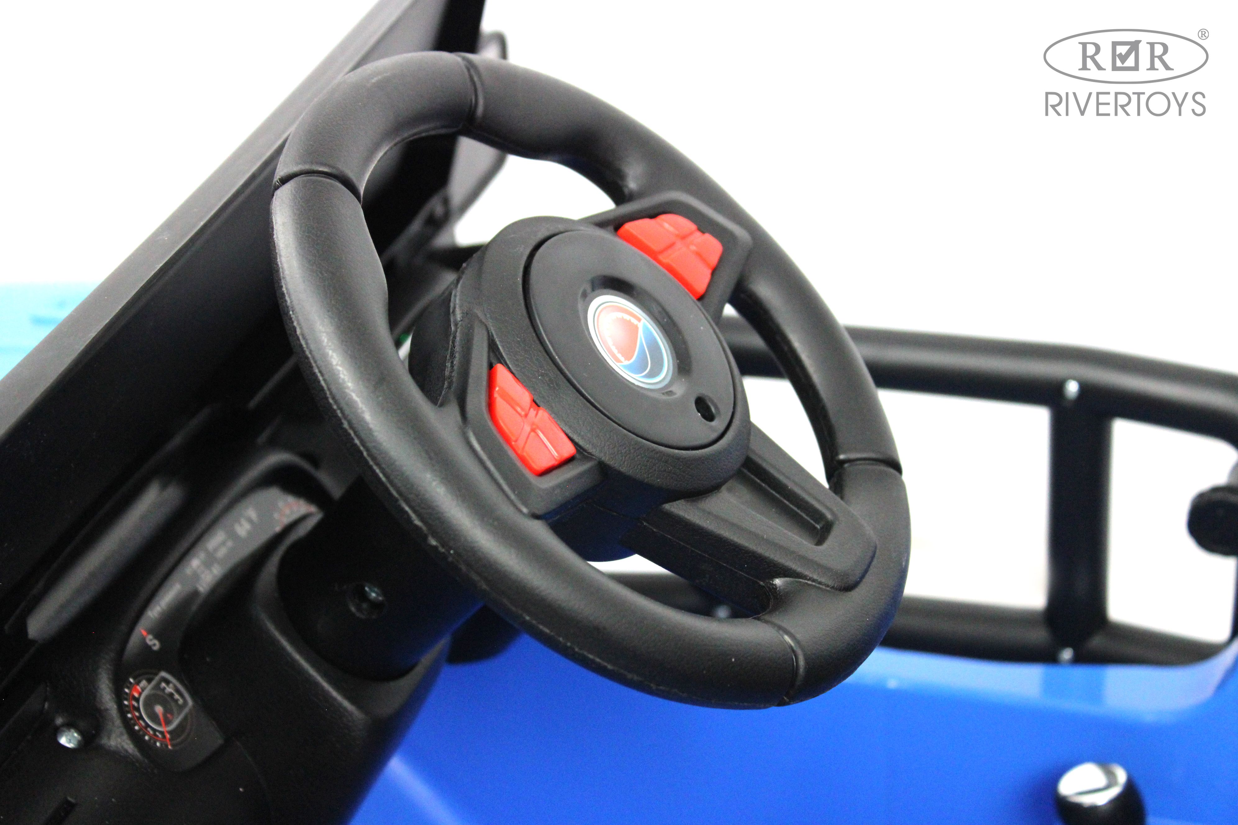 Электромобиль RIVERTOYS T222TT-4WD-BLUE С пультом ДУ - фото 17