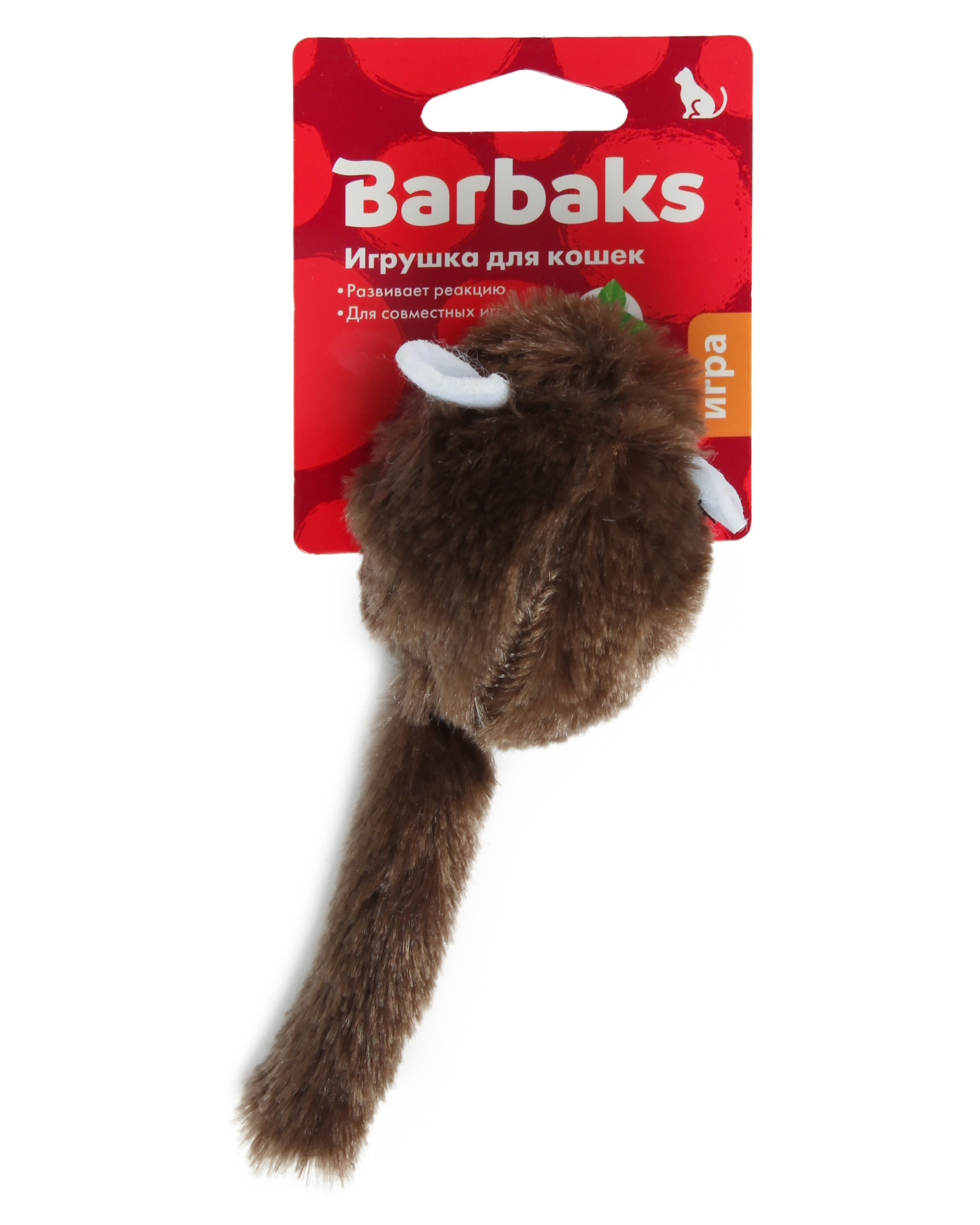 Игрушка для кошек Barbaks Мышь Плюш - фото 6