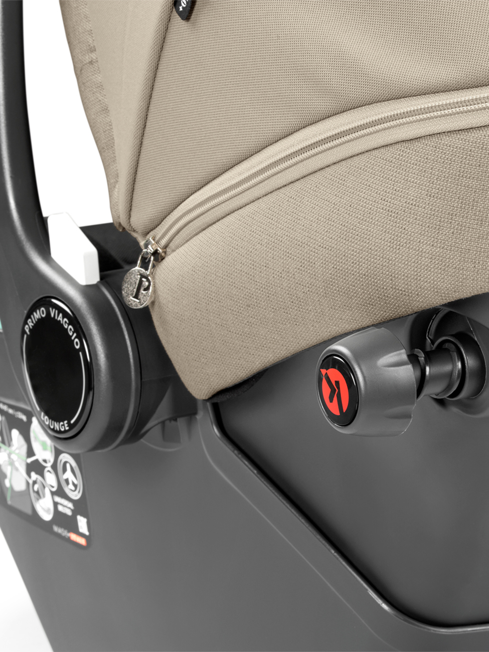 Автокресло Peg-Perego Lounge 0 (0 -13 кг) бежевый - фото 20